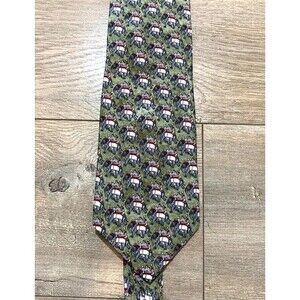Fox & Chave Italian Handmade Silk Necktie Elephant Tour 58X4"